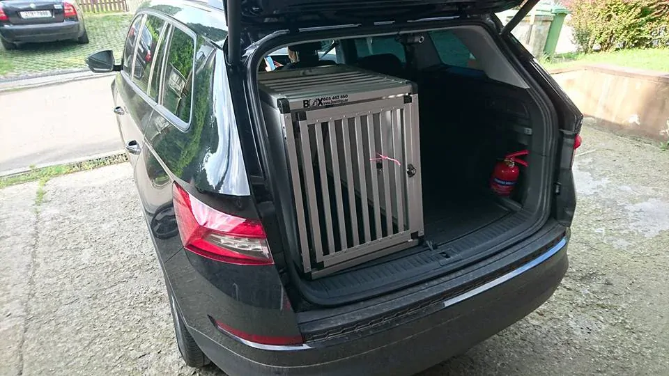 Box4Dogs přepravní klec do auta - Škoda Kodiaq