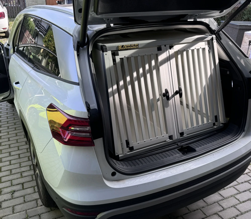 Box4Dogs přepravní klec do auta - Škoda Kodiaq 