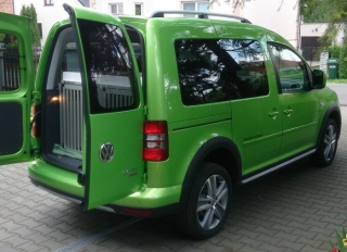 Box4Dogs přepravní klec do auta - Volkswagen Caddy