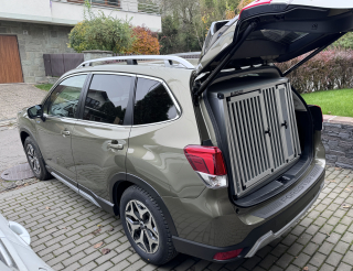 Box4Dogs přepravní klec do auta - Subaru Forester