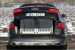 Box4Dogs přepravní klec do auta - AUDI A6 Allroad 
